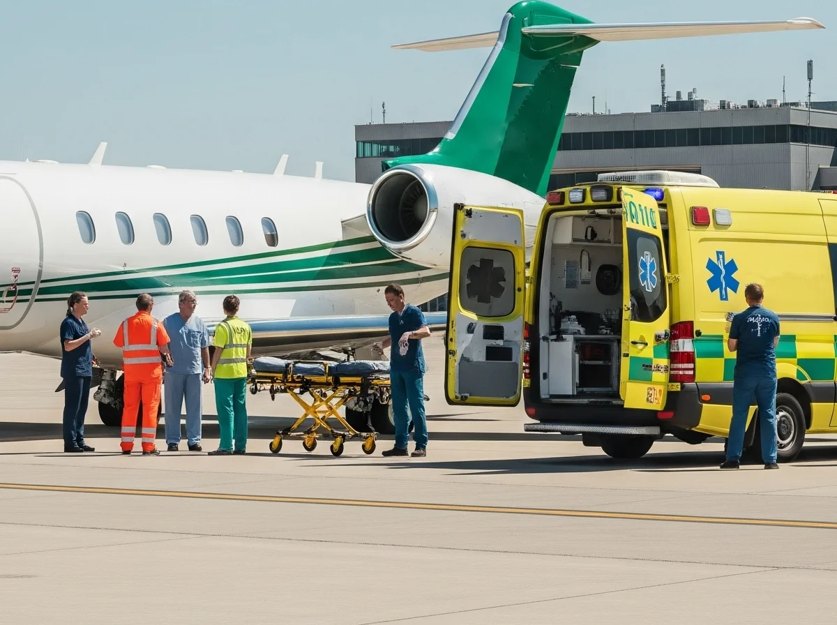 Air ambulance medical flight preparation