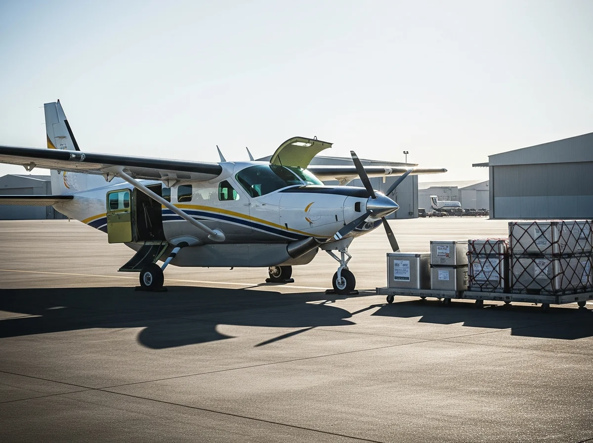 Cargo jet loading operations