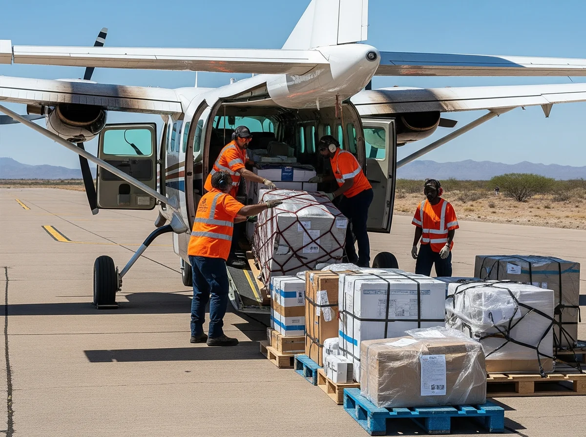 High-value freight charter flight