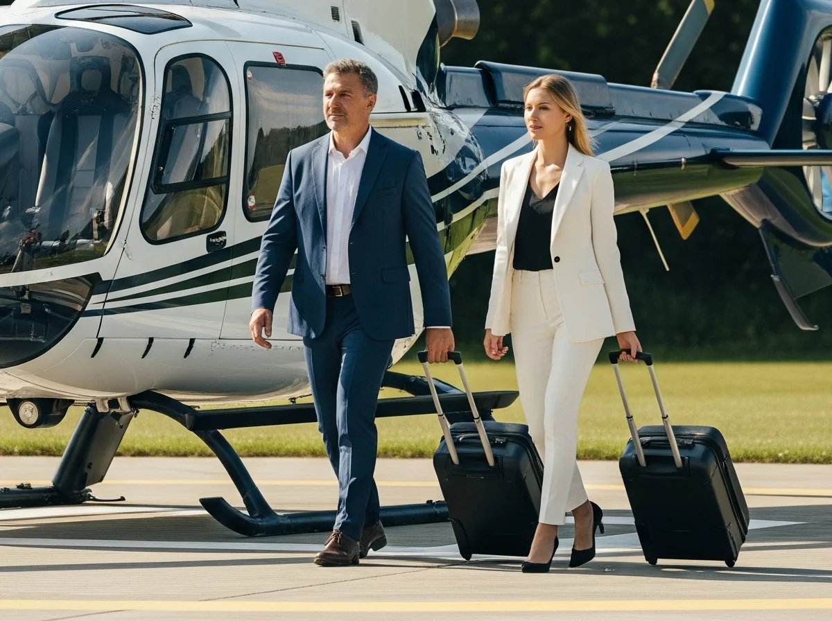Rotary aircraft charter service